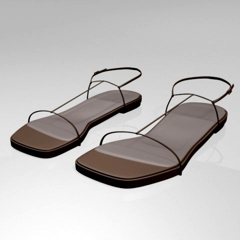 square-toe t-strap flat sandals 01