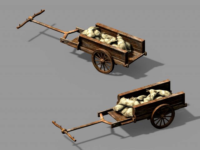 song dynasty-props-trolley 03