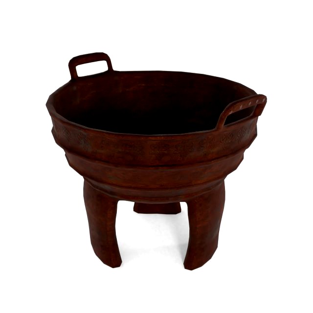 ancient rusty food vessel