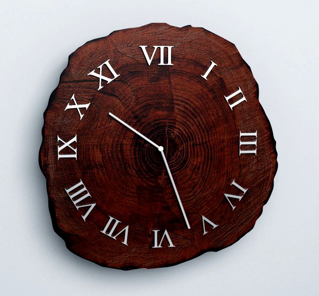 rustic clock