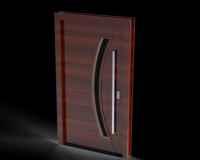 pivotal wooden door 250m high 130m wide for 15cm wall