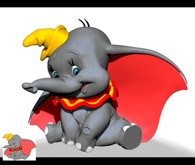 disneys dumbo zbrush sculpt character