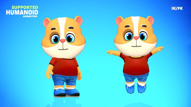 hamster guinea pig mouse animated rigged