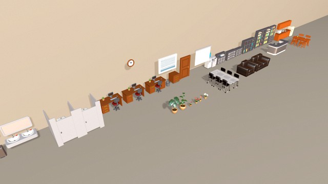 cartoon office