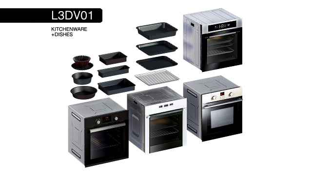 l3dv01g09 - kitchen ovens pallets forms set