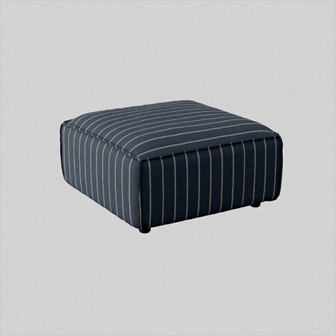 tyson modular ottoman blue upholstery