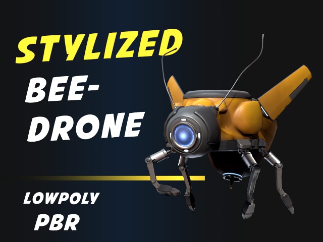 stylized bee drone