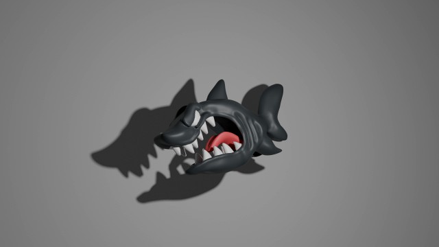angry shark