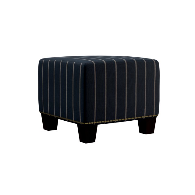 mckenzie ottoman indigo blue stripe