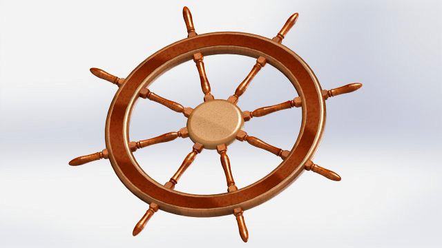 ship steering wheel