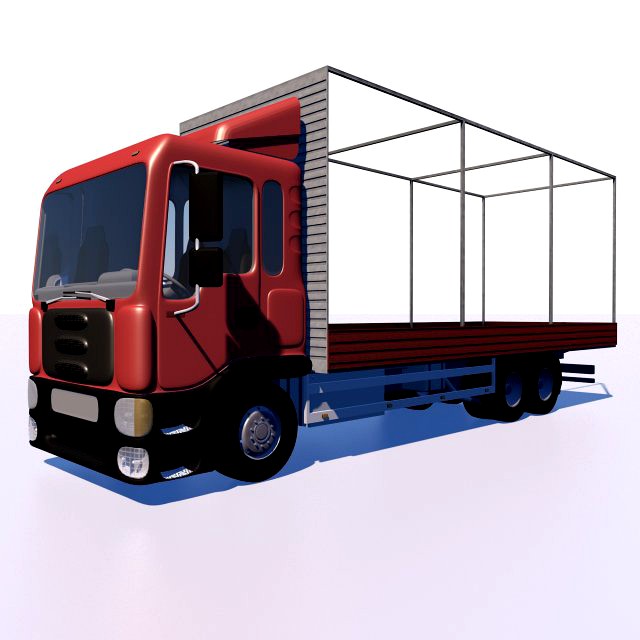 truck with sides and stands