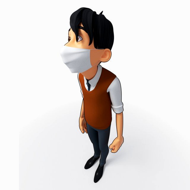 3d cartoon boy
