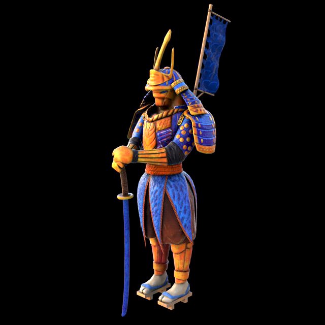 samurai with armor