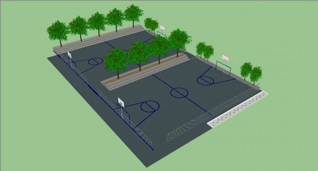 sport field for cities or schools