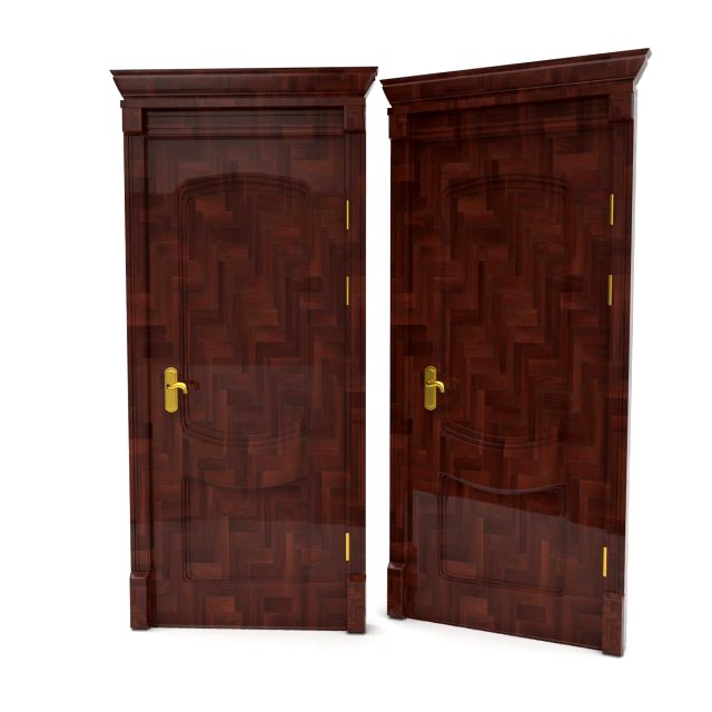 exterior wooden door