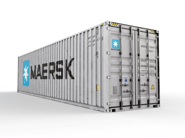 40 feet high cube maersk shipping container