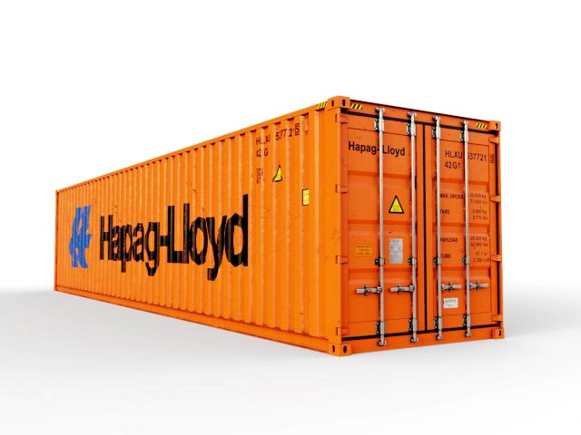 40 feet hapag-lloyd standard shipping container