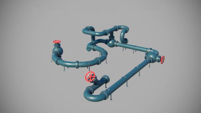 modular pipes low-poly