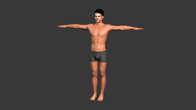 beautiful man -rigged and animated for unreal engine