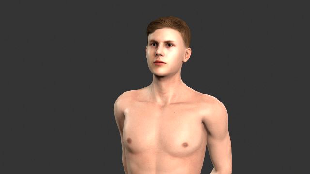 beautiful man -rigged and animated for unity