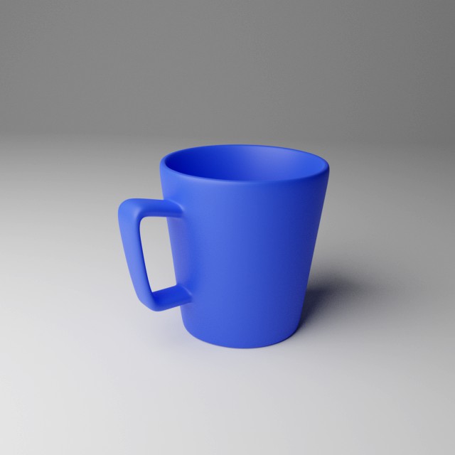 blue cup