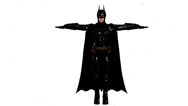 realistic batman rigged