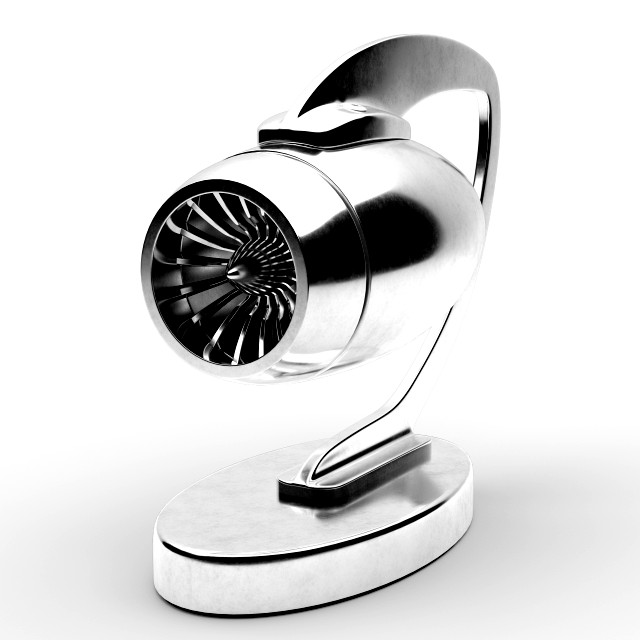 jet engine statue metal decoration