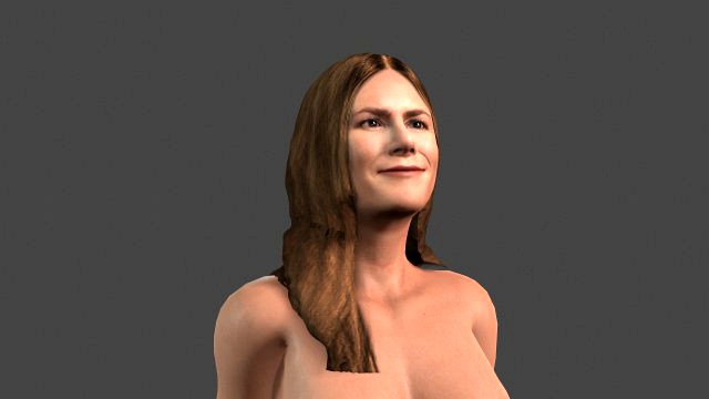 beautiful woman -rigged and animated character for unreal engine low-poly