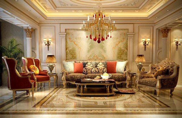 classic villa interior