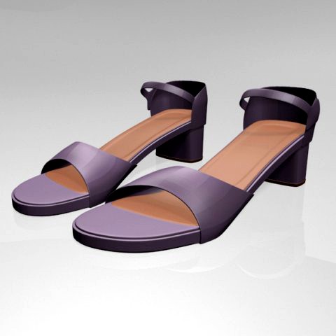 round-toe block-heel sandals 01