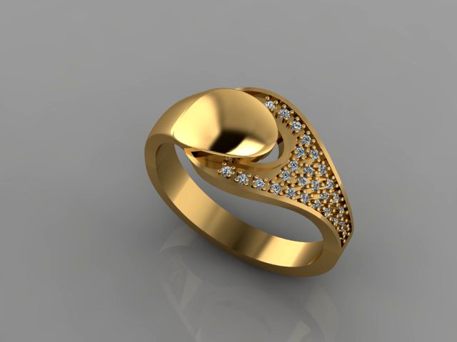 gold diamond ring