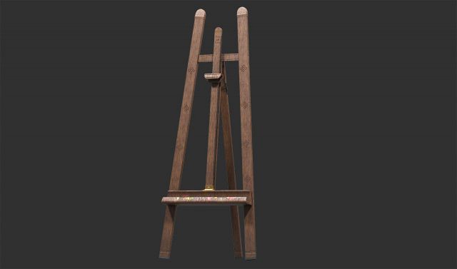 realistic luxury easel