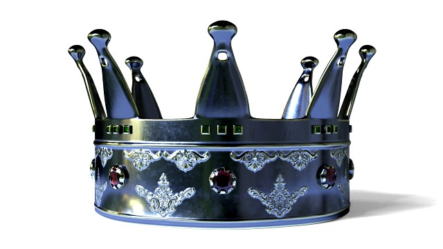 king crown low-poly