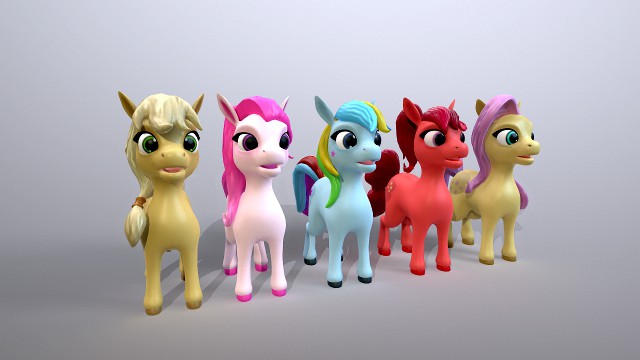 cartoon ponies