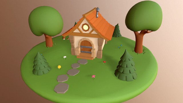 cartoon house