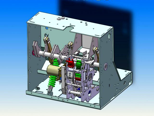 mechanism model of circuit breaker with star gear reducer