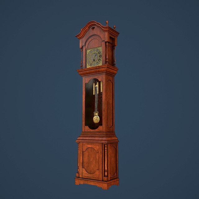 rigged grandfather clock