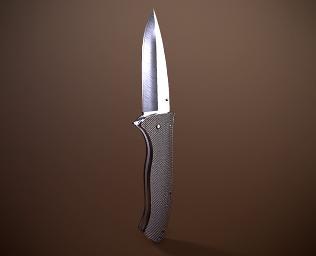 rigged folding pocket lock knife