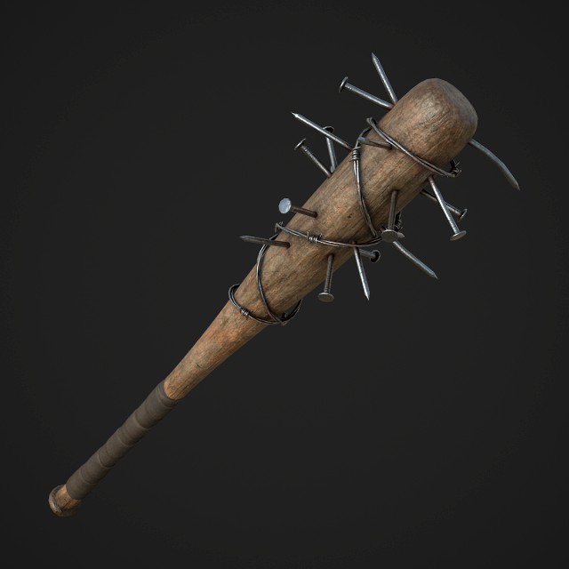 barbed baseball bat