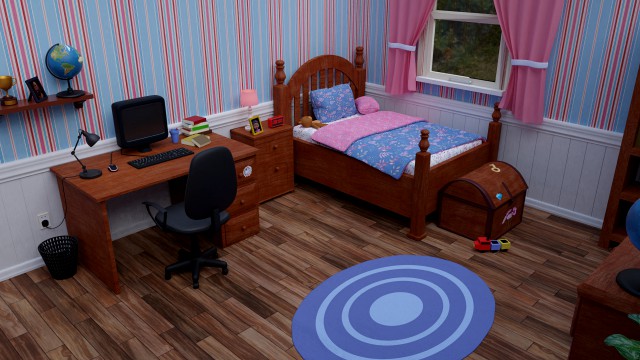 kids bedroom - cartoon style