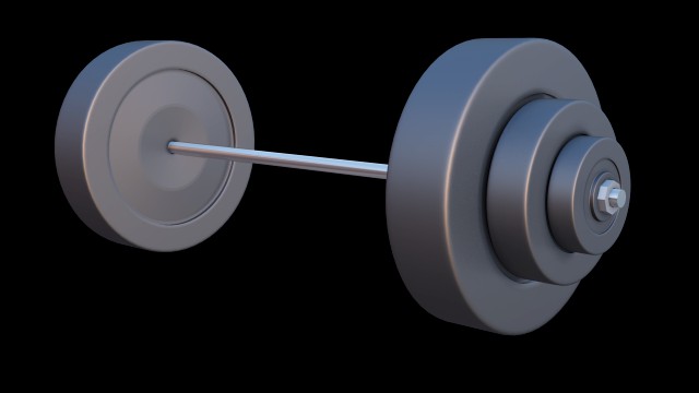 barbells weights - stylized