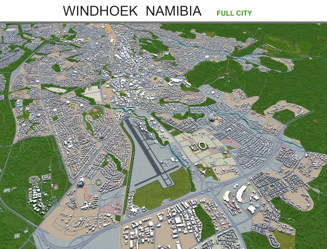 windhoek city namibia 40km