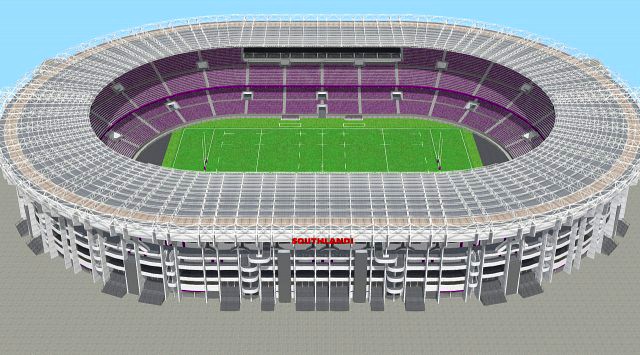 fictional old stadium 2 - national rugby arena