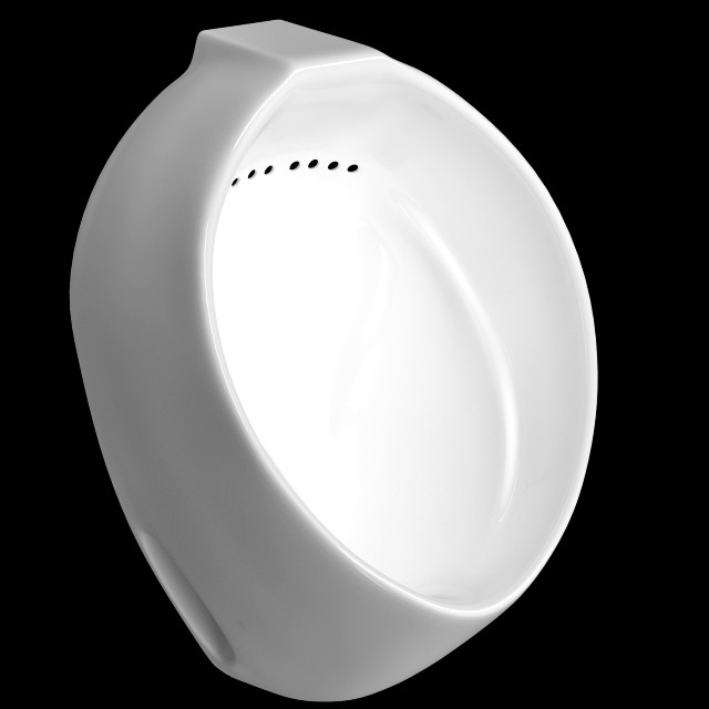 urinal modeled in 3ds max