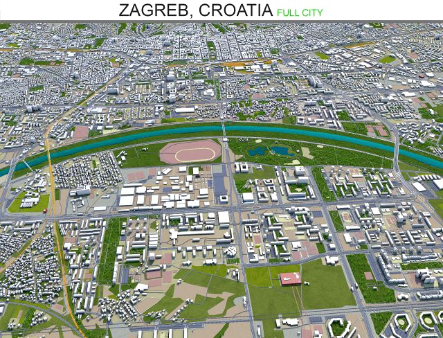zagreb city croatia 60km