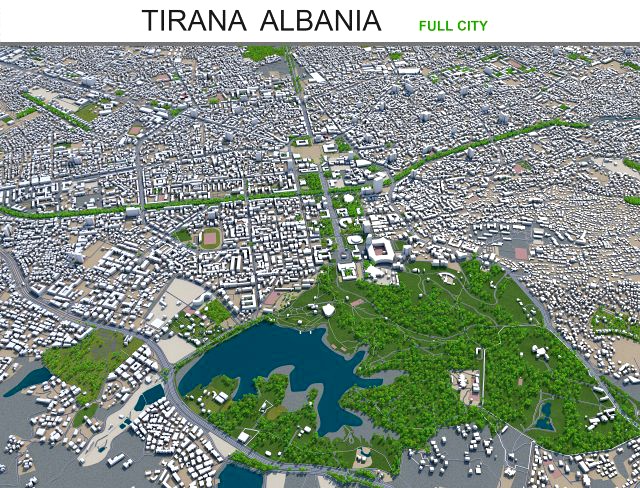 tirana city albania 20km