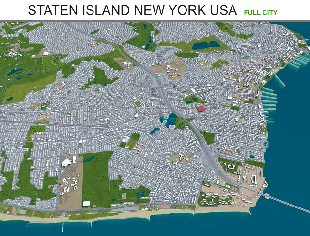 staten island city new york usa 40km