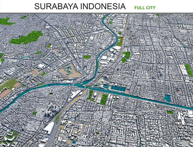 surabaya city indonesia 30km