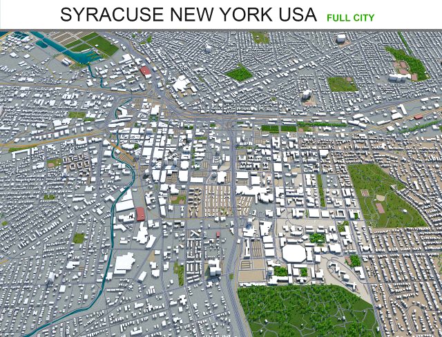 syracuse city new york usa 30km