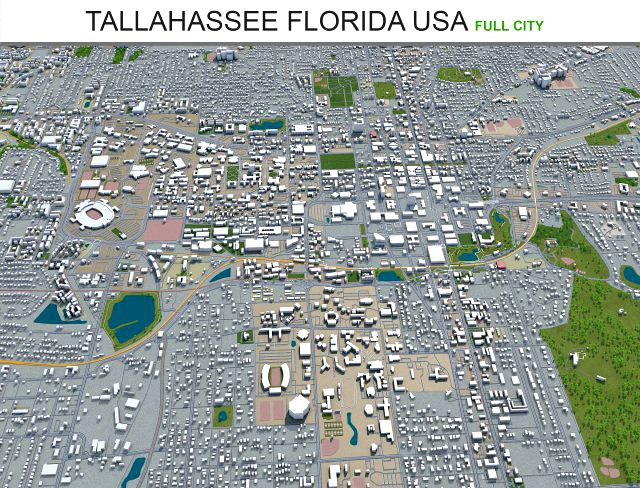 tallahassee city florida usa 50km